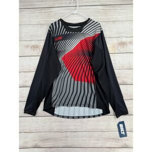 BILT Lux Laser Motocross Jersey Mens XL Black Gray Breathable‎ NEW